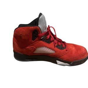 Jordan Red and Black Sneakers